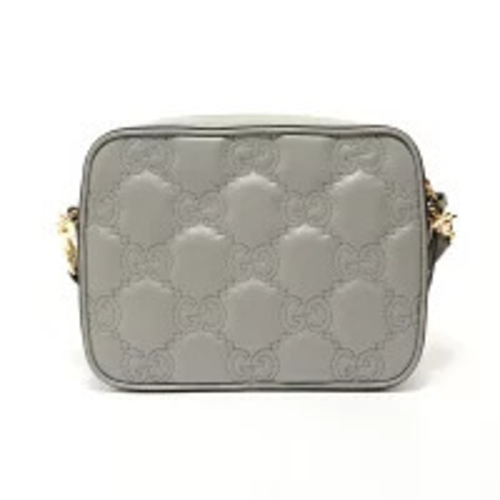 Gucci GG Matelasse Shoulder Bag Gray